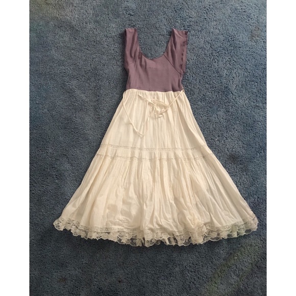 Free People Cap Sleeve Lace Maxi Dress Size XS - Picture 2 of 7